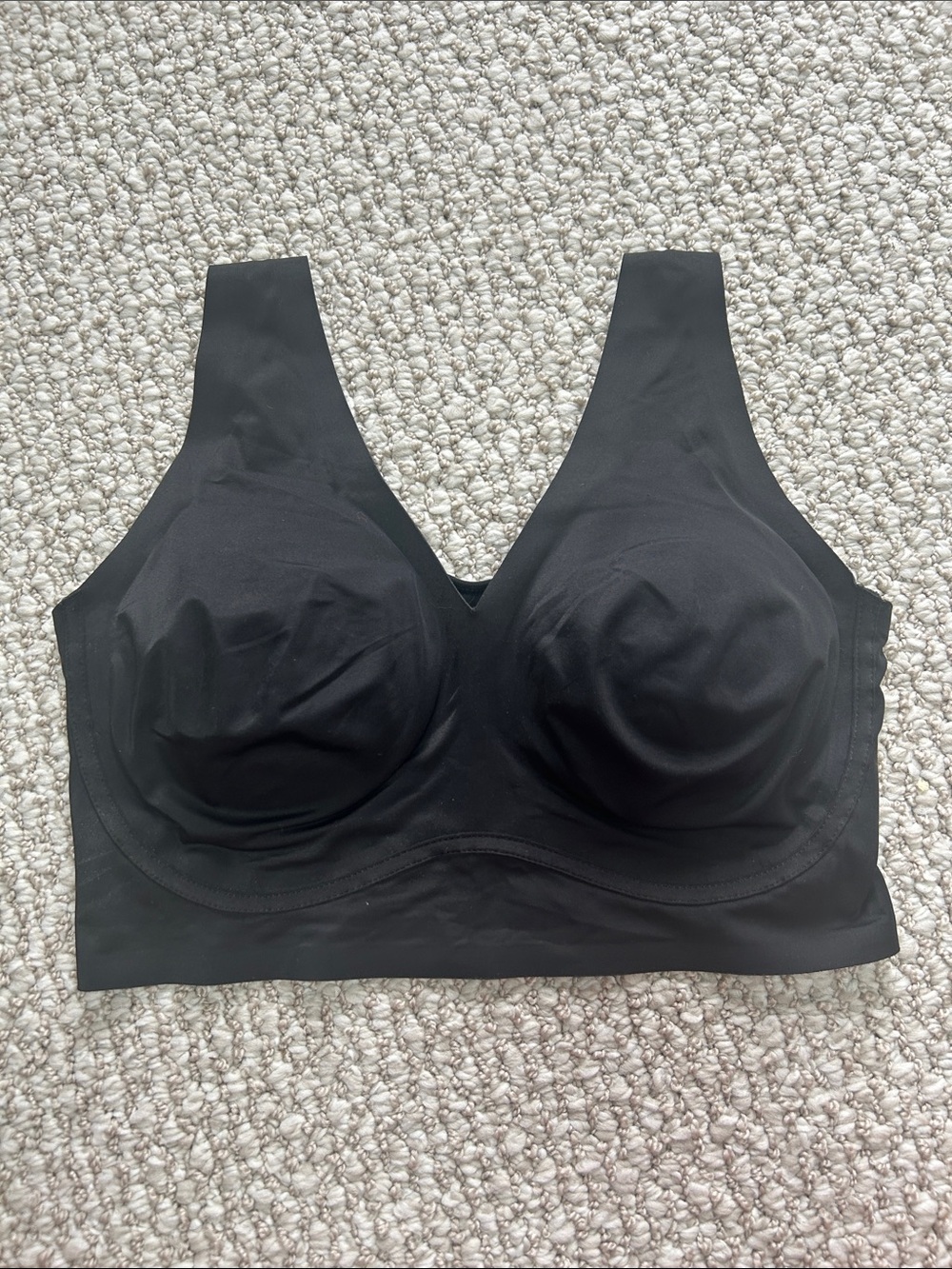 True Seamless Black seamless Wireless Molding Bra - small